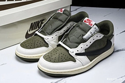 1 Low OLIVE  Jordan x Travis Air Scott 1027